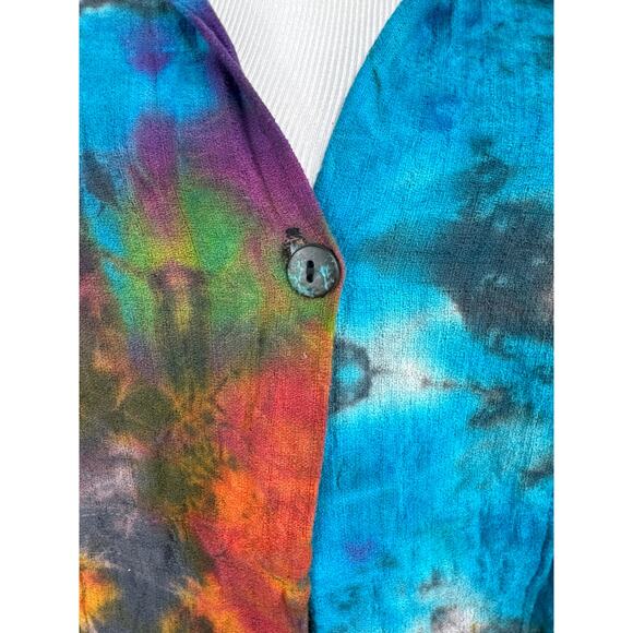 Tucan Tango Tie-Dye Top, Size Medium - Picture 5 of 9